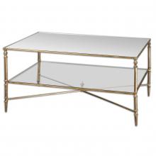 24276 - Uttermost Henzler Mirrored Glass Coffee Table